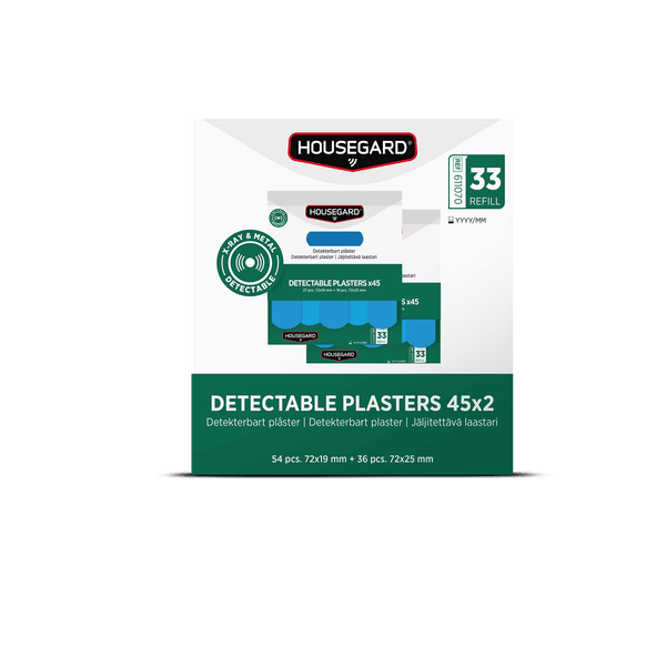 Hovedbilde Housegard detekterbare plaster, 6 x 45 stk.